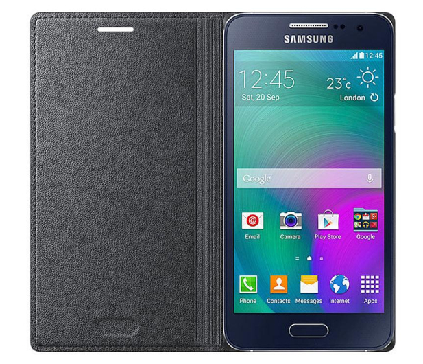 Etui Flipcover do Samsung Galaxy A3 grafitowe - 222362 - zdjęcie 4